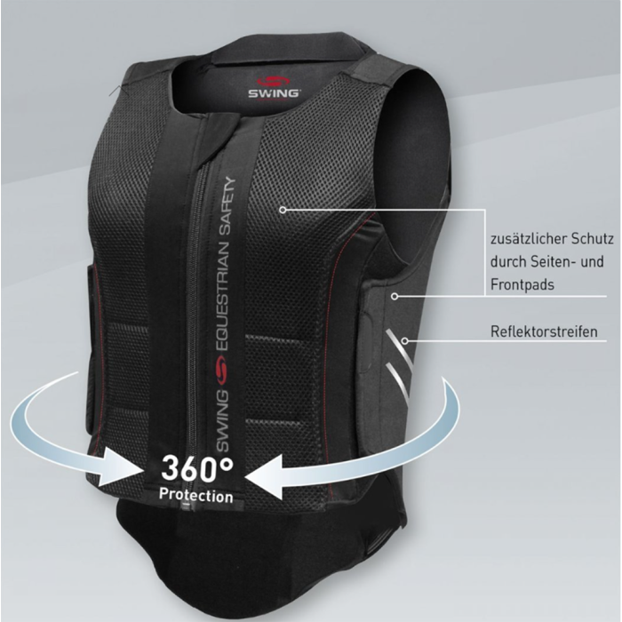 Kamizelka ochronna do jazdy konnej dla dzieci SWING P07