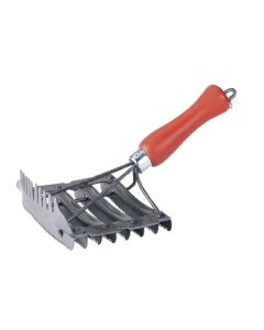 Zgrzebło metalowe dla bydła z grzebieniem 12x12,5 cm Kerbl