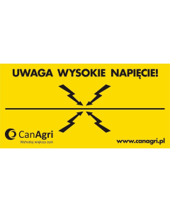 Tabliczka ostrzegawcza 10 x 20 cm CanAgri