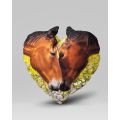 Poduszka serce Lile Horses Konie Gniade