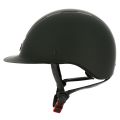KASK EQUITHÈME „GLINT MAT” czarny, błyszcząca czarna wstawka konturowa