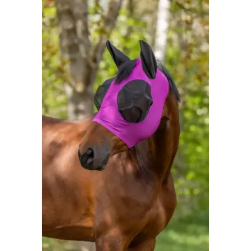 Maska na muchy dla konia Covalliero FinoStretch Zipper S/S 2026