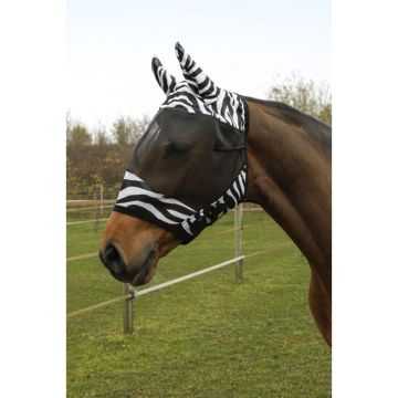 Maska przeciwowadowa dla konia z uszami Zebra Covalliero