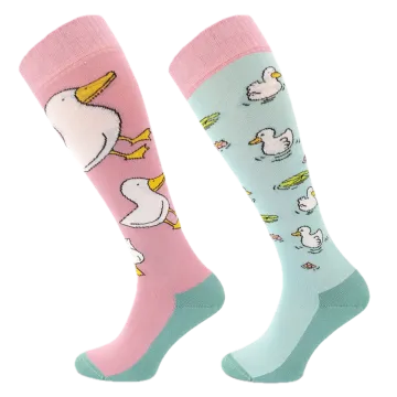 Podkolanówki jeździeckie Comodo SJBW Ducks/60