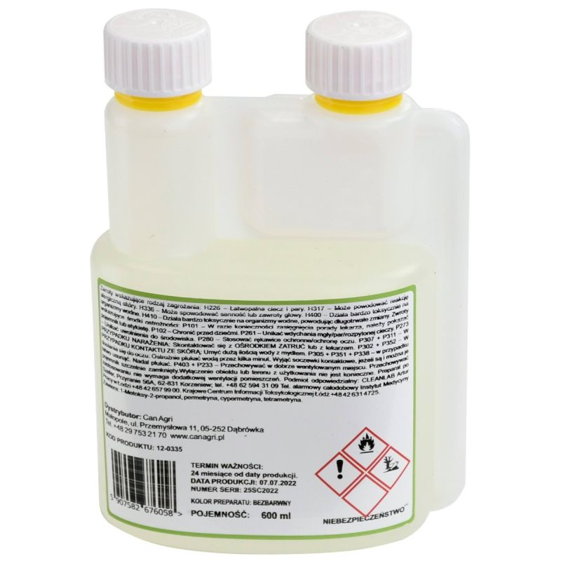 Preparat na owady latające i biegające Can Agri ASEKOR FLY bezbarwny 600 ml