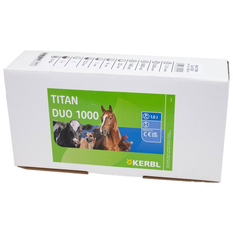 Elektryzator uniwersalny TITAN DUO 1000 dla koni bydła i małych zwierząt 1,0 J Kerbl