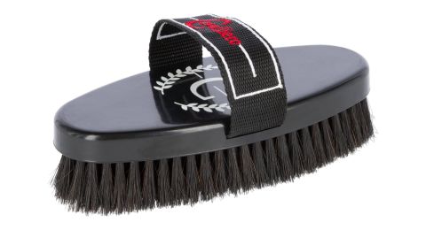 Szczotka dla konia ze szlufką Coveliero z logo 17 cm