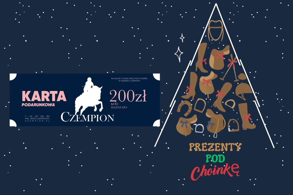 Prezent pod choinkę - voucher na sprzęt jeździecki Czempion Voucher na sprzęt jeździecki Czempion