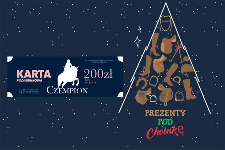 Prezent pod choinkę - voucher na sprzęt jeździecki Czempion Voucher na sprzęt jeździecki Czempion